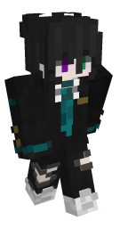 Black Hair Wianna Minecraft Skin | laby.net