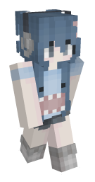 Cute Blue Minecraft Skin - Laby