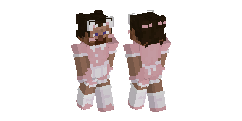 pink dress minecraft skin pink gown (ftu) Minecraft Skin