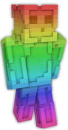 rainbow slime minecraft skin