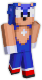 Sonic the Hedgehog Minecraft Skin