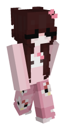 Red Hair Hello Kitty Minecraft Skin - Laby