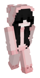 Pink Black Hair Minecraft Skin - Laby