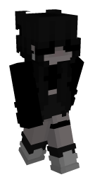 Black Hair Minecraft Skin | laby.net