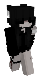 Emo Black Hair Minecraft Skin - Laby