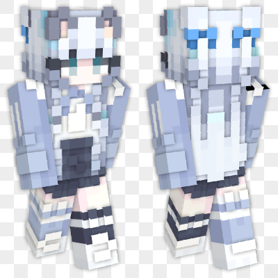 Girl White Hair Minecraft Skin | laby.net