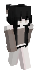 Classic Black Hair Minecraft Skin | laby.net