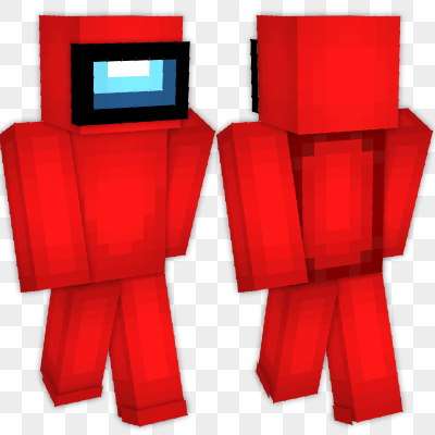 Red Among Us Minecraft Skin | laby.net