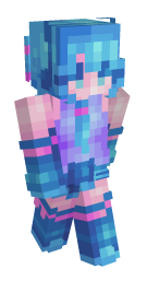 Blue Hair Girl Minecraft Skin | laby.net