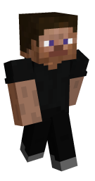 Steve Black Minecraft Skin - Laby