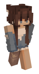 Girl Brown Hair Minecraft Skin - Laby