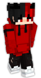 boy black red  Minecraft Skins