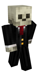 Suit Skeleton Minecraft Skin - Laby