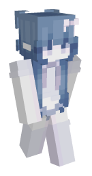 Girl Blue Hair Minecraft Skin - Laby