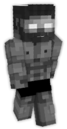 black herobrine Minecraft Skin