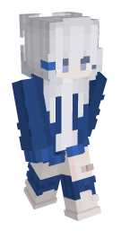 Girl Blue Minecraft Skin - Laby