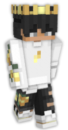 King Herobrine(Has a 3D Crown!) Minecraft Skin