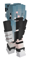 Blue Haired Girl Minecraft Skin - Laby