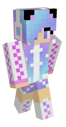 Girl Blue Hair Minecraft Skin - Laby