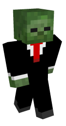 Sky Zombie In A Suit Minecraft Skin | laby.net