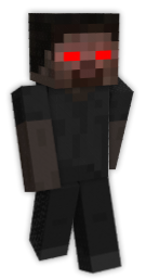 herobrine the dark knight Minecraft Skin