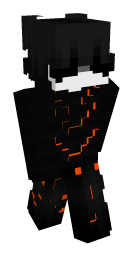 Black Orange Minecraft Skin | laby.net