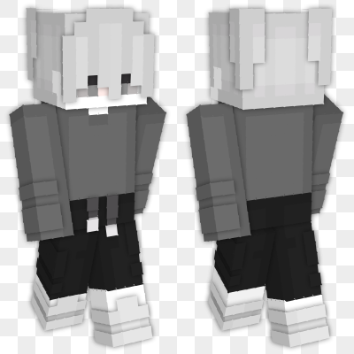 White Hair Minecraft Skin | laby.net