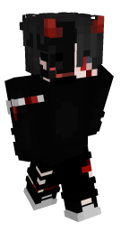Black Hair Devil Minecraft Skin - Laby