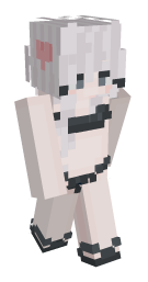 White Hair Girl Minecraft Skin - Laby