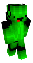 Bright Green Derp Minecraft Skin - Laby