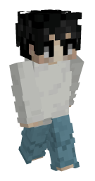 Death Note Black Hair Minecraft Skin - Laby