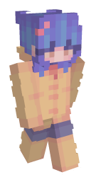 Aesthetic Blue Hair Minecraft Skin - Laby
