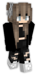 Calça preta e vermelha Minecraft Skins