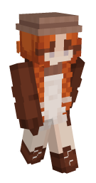 Red Head Cardigan Minecraft Skin - Laby