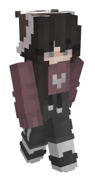 Grey Egirl Minecraft Skin - Laby