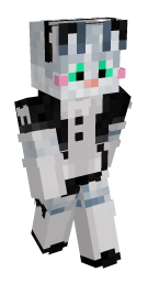 Grey Tabby Cute Minecraft Skin - Laby