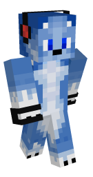 Furry Blue Minecraft Skin - Laby
