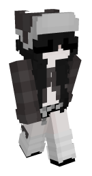 Girl Black Hair Minecraft Skin - Laby