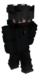 Black Hair Dark Minecraft Skin - Laby