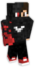 boy black red  Minecraft Skins