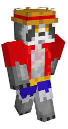 Luffy Mapache Minecraft Skin | laby.net