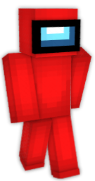 minecraft — Red Crewmate/Impostor from Among Us is a sussy