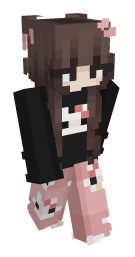 Girl Hello Kitty Minecraft Skin - Laby