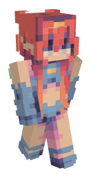 Girl Red Minecraft Skin | laby.net