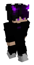 Purple Devil Horns Minecraft Skin - Laby