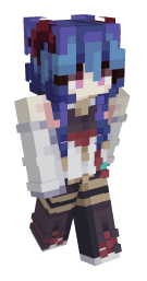 Girl Blue Hair Minecraft Skin - Laby